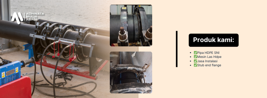 penyambungan pipa hdpe 63mm–160mm menggunakan mesin butt fusion