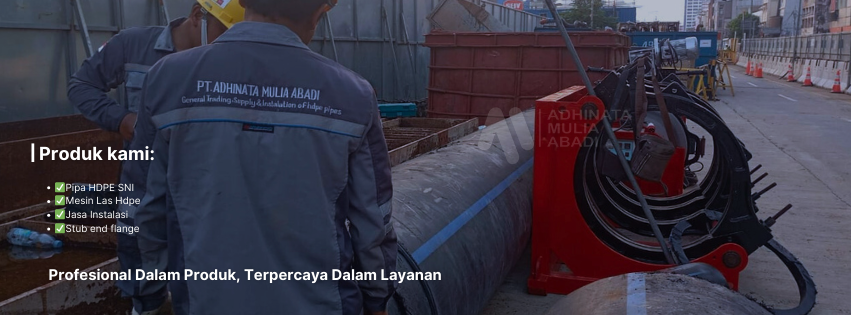 Proses butt fusion pipa HDPE PE100 dengan mesin SHD 315