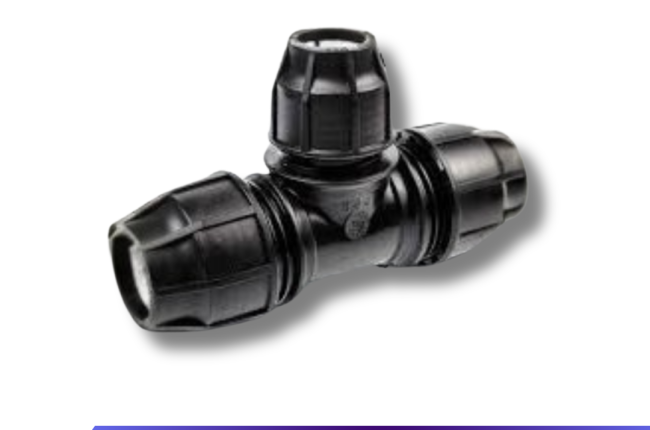tee hdpe compression