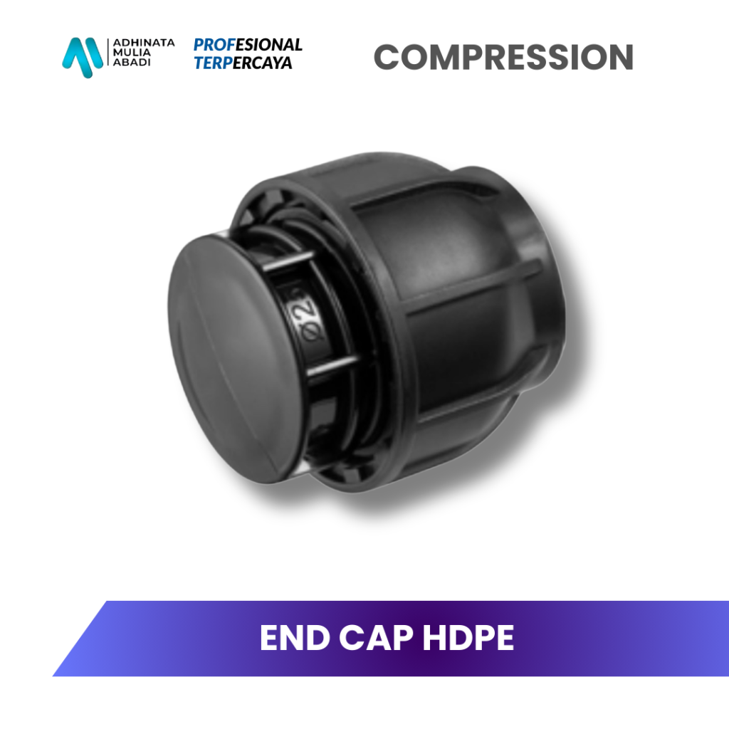 End cap HDPE compression