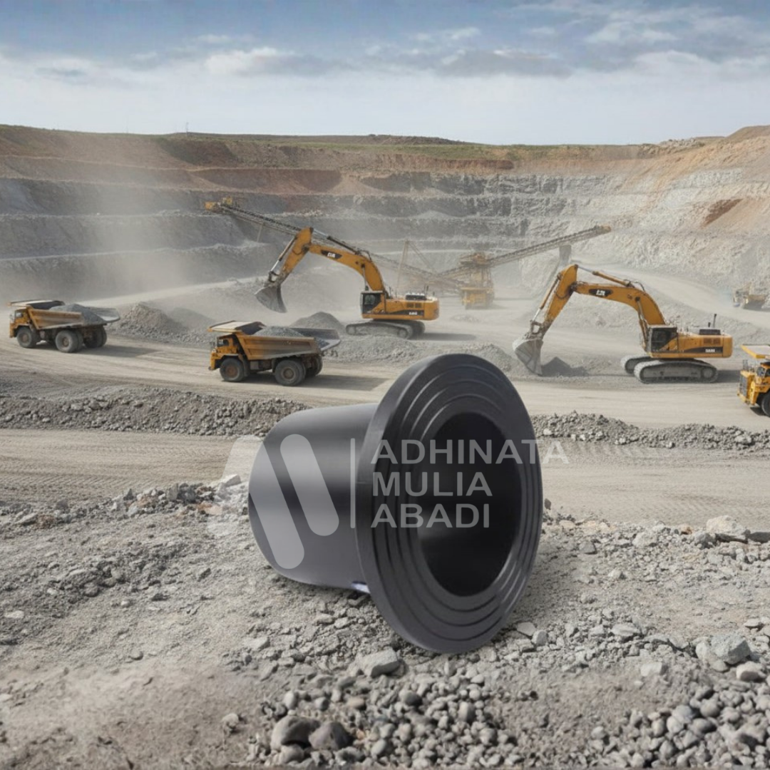 Stub end HDPE diameter 800mm PN10 kualitas proyek infrastruktur