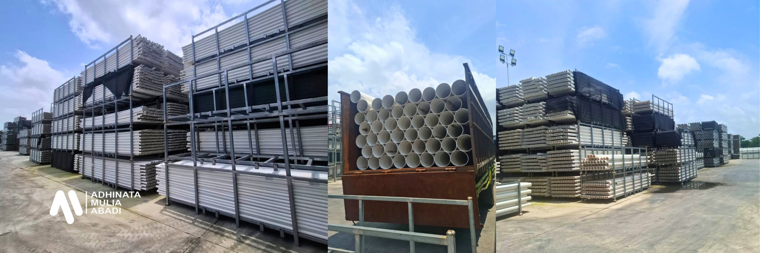 STOK PIPA PVC DI PT . ADHINATA MULIA ABADI