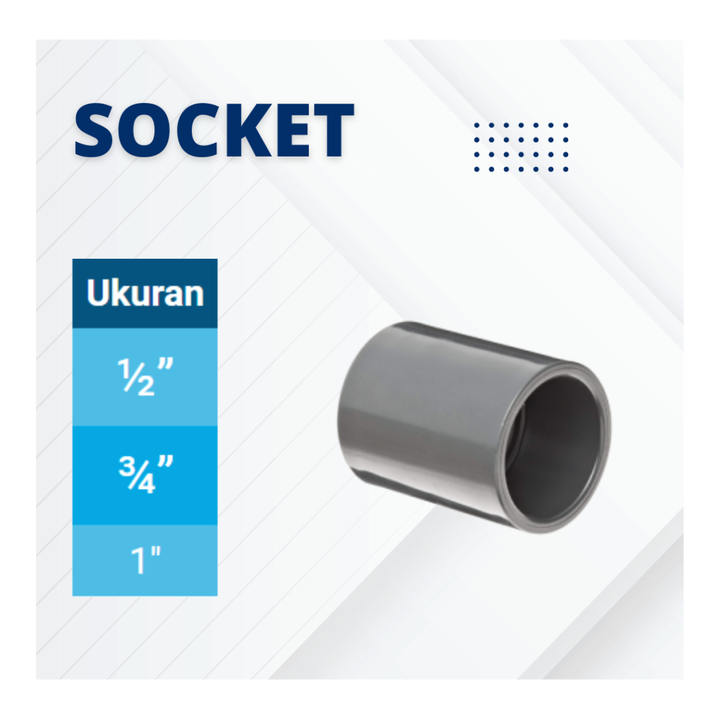 Fitting pipa PVC AW socket