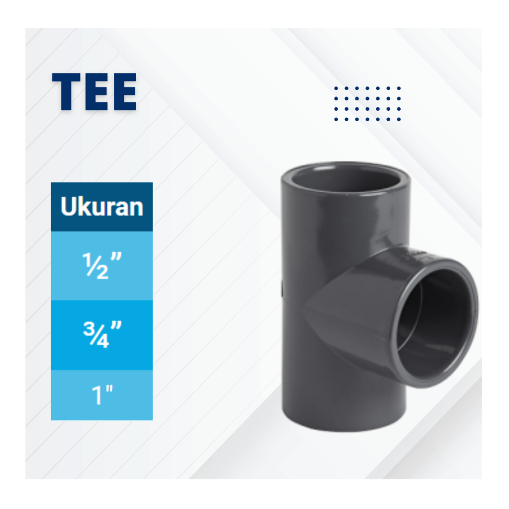 Fitting pipa PVC AW TEE