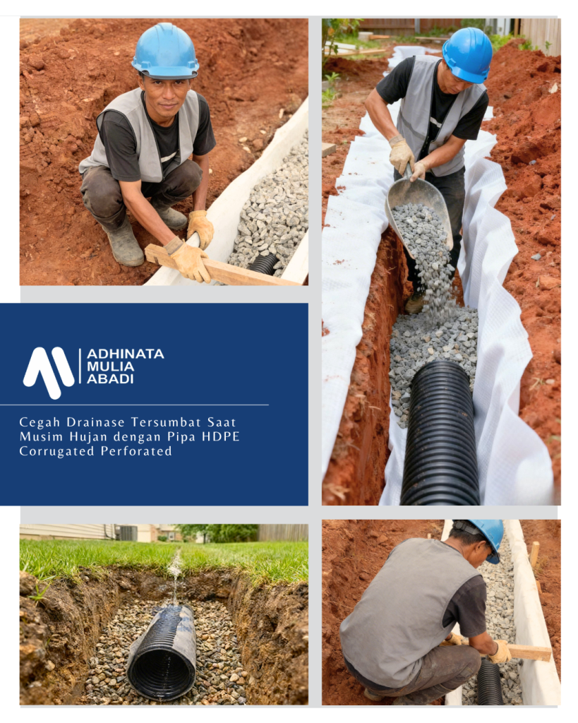 Pastikan Drainase Lancar dengan Pipa HDPE Corrugated Perforated