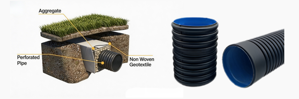 Pipa HDPE Corrugated DWC 